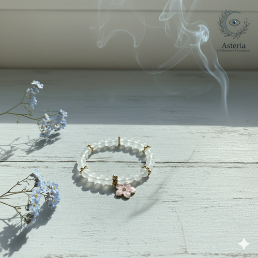 Bracelet en Quartz rose
